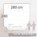 Linnea Housse de Couette uni 280x240 cm 100% Coton Alto Blanc - B008OT7KAW